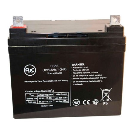 Battery Clerk AJC Golden Technologies Companion 4 Wheel Full 12V 35Ah Wheelchair Battery Companion-4W-FullSize-GC440-GoldenTech-